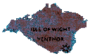 The Isle of Wight map with Ventnor marked